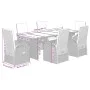 Set comedor jardín 7 pzas y cojines ratán sintético gris by , Garden sets - Ref: Foro24-3277602, Price: 1,00 €, Discount: %