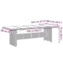 Set comedor jardín 7 pzas y cojines ratán sintético gris by , Garden sets - Ref: Foro24-3277602, Price: 1,00 €, Discount: %