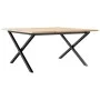 Mesa de centro marco X madera maciza pino y acero 80x80x45 cm by , Kitchen and dining tables - Ref: Foro24-3282685, Price: 74...
