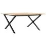 Mesa de centro marco X madera maciza pino y acero 80x80x45 cm by , Kitchen and dining tables - Ref: Foro24-3282685, Price: 74...