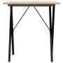 Esstisch mit massivem Kiefernholz- und Stahlrahmen 70x70x75 cm. von , Küchen- und Esstische - Ref: Foro24-3282693, Preis: 74,...