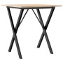 Esstisch mit massivem Kiefernholz- und Stahlrahmen 70x70x75 cm. von , Küchen- und Esstische - Ref: Foro24-3282693, Preis: 74,...