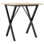 Esstisch mit massivem Kiefernholz- und Stahlrahmen 70x70x75 cm. von , Küchen- und Esstische - Ref: Foro24-3282693, Preis: 74,...