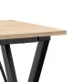 Esstisch mit massivem Kiefernholzrahmen und Stahlgestell 50x50x75 cm. von , Küchen- und Esstische - Ref: Foro24-3282691, Prei...