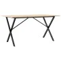 Mesa de comedor marco X madera maciza pino y acero 140x80x75cm de , Mesas de cocina y de comedor - Ref: Foro24-3282698, Preci...