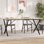 Esstisch mit massivem Kiefernholz- und Stahlrahmen 180x90x75cm. von , Küchen- und Esstische - Ref: Foro24-3282700, Preis: 140...