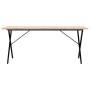 Esstisch mit massivem Kiefernholz- und Stahlrahmen 180x90x75cm. von , Küchen- und Esstische - Ref: Foro24-3282700, Preis: 140...