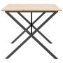 Esstisch mit massivem Kiefernholz- und Stahlrahmen 180x90x75cm. von , Küchen- und Esstische - Ref: Foro24-3282700, Preis: 140...