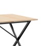 Esstisch mit massivem Kiefernholz- und Stahlrahmen 180x90x75cm. von , Küchen- und Esstische - Ref: Foro24-3282700, Preis: 140...