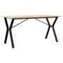 Esstisch mit massivem Kiefernholzrahmen und -beinen und Stahl 160x80x75cm. von , Küchen- und Esstische - Ref: Foro24-3282721,...