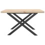 Massivholz-Kiefer- und Stahlrahmen-Couchtisch 70x70x40,5 cm von , Küchen- und Esstische - Ref: Foro24-3282749, Preis: 74,60 €...