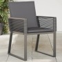 Gartensofas mit Kissen, 2 Stück, aus schwarzem synthetischem Rattan von , Gartenstühle - Ref: Foro24-4008115, Preis: 161,01 €...
