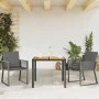 Sillones de jardín con cojines 2 uds ratán sintético negro by , Garden chairs - Ref: Foro24-4008115, Price: 158,92 €, Discoun...