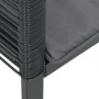 Gartensofas mit Kissen, 2 Stück, aus schwarzem synthetischem Rattan von , Gartenstühle - Ref: Foro24-4008115, Preis: 161,01 €...