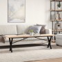 Massivholz-Kiefer- und Stahlrahmen-Couchtisch 160x40x45,5cm von , Küchen- und Esstische - Ref: Foro24-3282756, Preis: 97,45 €...