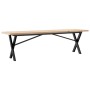 Massivholz-Kiefer- und Stahlrahmen-Couchtisch 160x40x45,5cm von , Küchen- und Esstische - Ref: Foro24-3282756, Preis: 97,45 €...