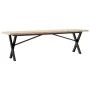 Mesa de centro marco X madera maciza pino y acero 160x40x45,5cm by , Kitchen and dining tables - Ref: Foro24-3282756, Price: ...