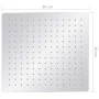 Cabezal de ducha cuadrado efecto lluvia acero inox 304 30x30 cm de vidaXL, Cabezales de ducha - Ref: Foro24-147688, Precio: 3...