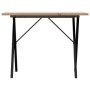 Esstisch mit massivem Kiefernholzrahmen und Stahlgestell 100x50x75,5 cm. von , Küchen- und Esstische - Ref: Foro24-3282763, P...