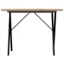 Mesa de comedor marco X madera maciza pino acero 100x50x75,5 cm by , Kitchen and dining tables - Ref: Foro24-3282763, Price: ...