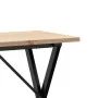 Mesa de comedor marco X madera maciza pino acero 100x50x75,5 cm by , Kitchen and dining tables - Ref: Foro24-3282763, Price: ...