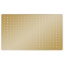 Cabezal ducha efecto lluvia acero inox cuadrado dorado 50x30cm