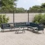 Bancos de jardín cojines 5 pzas acero recubrimiento polvo negro de , Conjuntos de jardín - Ref: Foro24-3283712, Precio: 525,7...