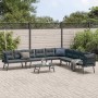Gartenbankkissen 5-teiliges Set, Stahl mit schwarzer Pulverbeschichtung von , Gartensets - Ref: Foro24-3283712, Preis: 535,92...