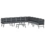 Gartenbankkissen 5-teiliges Set, Stahl mit schwarzer Pulverbeschichtung von , Gartensets - Ref: Foro24-3283712, Preis: 535,92...