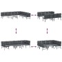 Bancos de jardín cojines 5 pzas acero recubrimiento polvo negro by , Garden sets - Ref: Foro24-3283712, Price: 535,92 €, Disc...