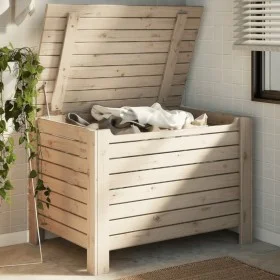 Caja de almacenaje con tapa RANA madera maciza pino 100x49x54cm by , Storage trunks - Ref: Foro24-4002323, Price: 101,26 €, D...
