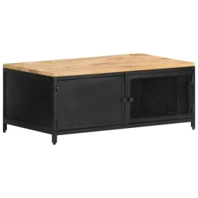 Solid raw mango wood coffee table 90x50x37 cm by vidaXL, Coffee table - Ref: Foro24-323136, Price: 210,04 €, Discount: %