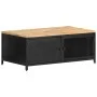Mesa de centro de madera maciza de mango en bruto 90x50x37 cm de vidaXL, Mesas de centro - Ref: Foro24-323136, Precio: 210,04...