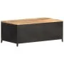 Mesa de centro de madera maciza de mango en bruto 90x50x37 cm de vidaXL, Mesas de centro - Ref: Foro24-323136, Precio: 210,04...