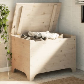 Caja de almacenaje con tapa RANA madera maciza pino 80x49x54 cm by , Storage trunks - Ref: Foro24-4002337, Price: 109,35 €, D...
