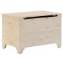 Caja de almacenaje con tapa RANA madera maciza pino 80x49x54 cm by , Storage trunks - Ref: Foro24-4002337, Price: 109,35 €, D...