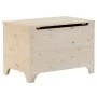 Caja de almacenaje con tapa RANA madera maciza pino 80x49x54 cm by , Storage trunks - Ref: Foro24-4002337, Price: 107,35 €, D...