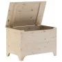 Caja de almacenaje con tapa RANA madera maciza pino 80x49x54 cm by , Storage trunks - Ref: Foro24-4002337, Price: 107,35 €, D...