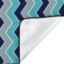 Manta de picnic plegable terciopelo ondas azules 200x150 cm de , Camping y senderismo - Ref: Foro24-4004205, Precio: 22,40 €,...