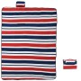 Manta de picnic plegable terciopelo rayas rojo azul 200x150 cm de , Camping y senderismo - Ref: Foro24-4004207, Precio: 20,97...