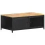 Mesa de centro de madera maciza de mango en bruto 90x50x37 cm de vidaXL, Mesas de centro - Ref: Foro24-323136, Precio: 210,04...