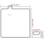 Manta de picnic plegable terciopelo rayas azul blanco 200x200cm de , Camping y senderismo - Ref: Foro24-4004211, Precio: 30,0...