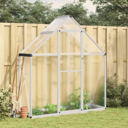 Greenhouse with silver aluminum base frame 169x58x195 cm by , Greenhouses - Ref: Foro24-4005816, Price: 361,92 €, Discount: %