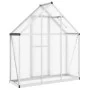 Greenhouse with silver aluminum base frame 169x58x195 cm by , Greenhouses - Ref: Foro24-4005816, Price: 361,92 €, Discount: %