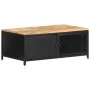 Mesa de centro de madera maciza de mango en bruto 90x50x37 cm de vidaXL, Mesas de centro - Ref: Foro24-323136, Precio: 210,04...