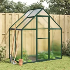 Gewächshaus mit grünem Aluminiumrahmen 169x114x195 cm von , Gewächshäuser - Ref: Foro24-4005823, Preis: 367,56 €, Rabatt: %