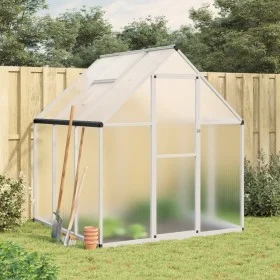 Gewächshaus mit silbernem Aluminiumrahmen 169x169x195 cm von , Gewächshäuser - Ref: Foro24-4005828, Preis: 329,89 €, Rabatt: %