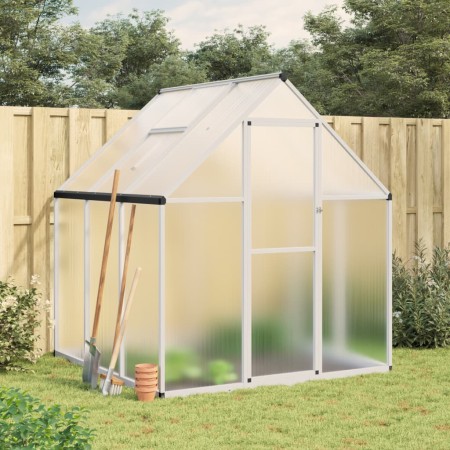 Gewächshaus mit silbernem Aluminiumrahmen 169x169x195 cm von , Gewächshäuser - Ref: Foro24-4005828, Preis: 334,48 €, Rabatt: %