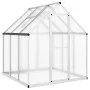 Gewächshaus mit silbernem Aluminiumrahmen 169x169x195 cm von , Gewächshäuser - Ref: Foro24-4005828, Preis: 329,89 €, Rabatt: %