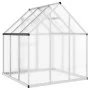 Gewächshaus mit silbernem Aluminiumrahmen 169x169x195 cm von , Gewächshäuser - Ref: Foro24-4005828, Preis: 329,89 €, Rabatt: %